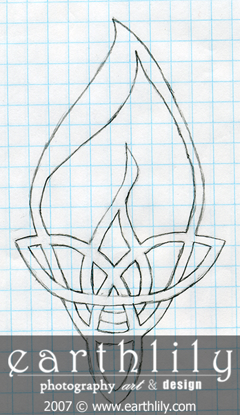 Celtic Lily Sketch
