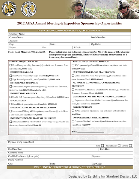 AUSA 2012 form